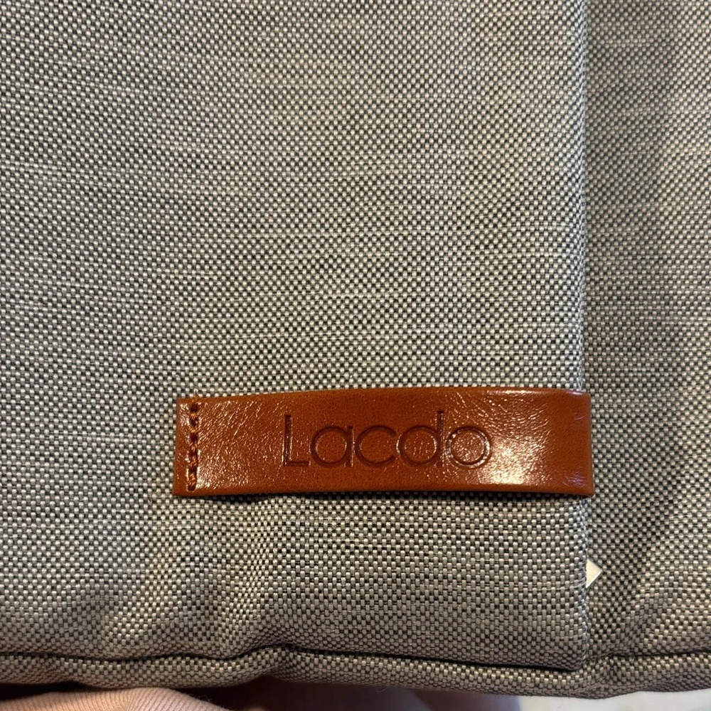 Gray Laptop Sleeve with Front Pocket